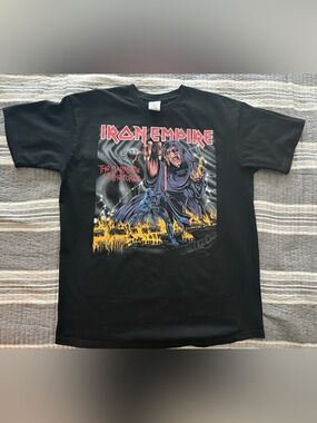 Iron Empire Graphic Band Tee - Black with Red & Yellow Print
